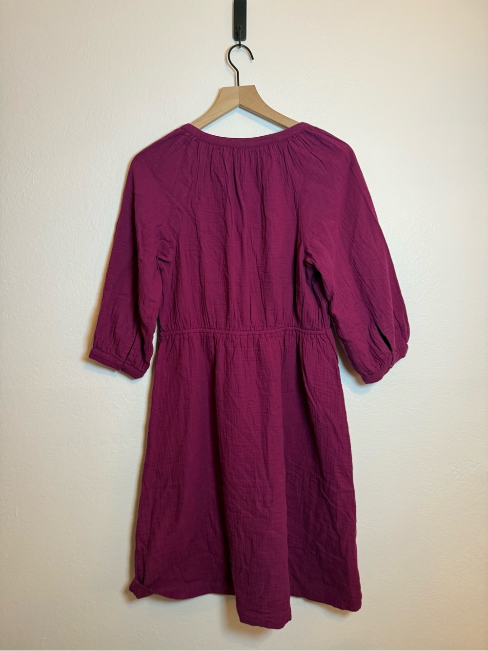 Pact Organic Cotton Coastal Double Gauze Peasant Dress - Picture 5 of 6